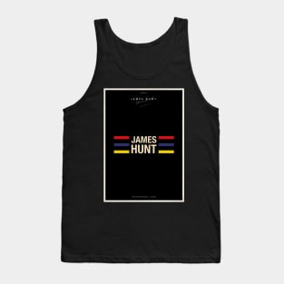 James Hunt Formula 1 Helmet Tribute Tank Top